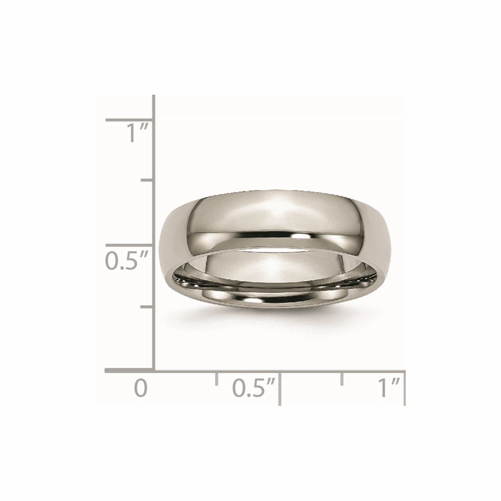 Titanium 6mm Polished Band | TB1