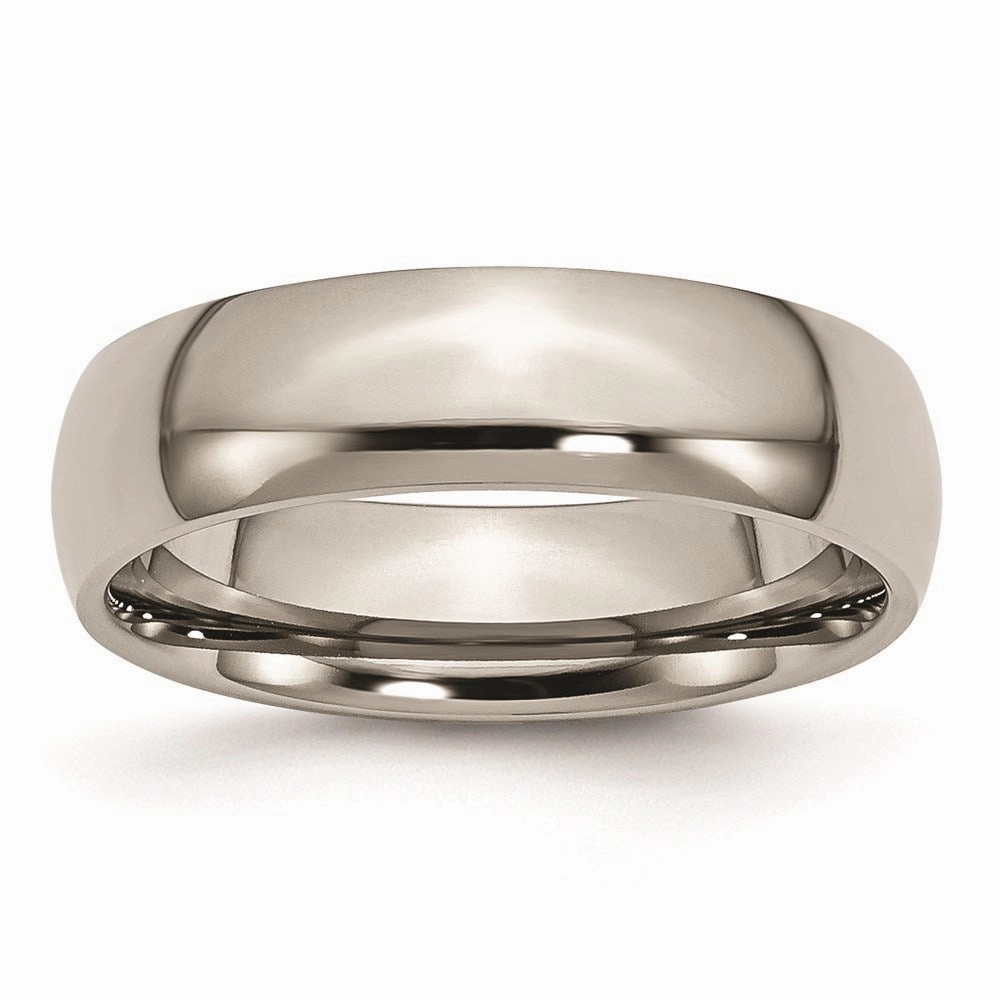 Titanium 6mm Polished Band | TB1