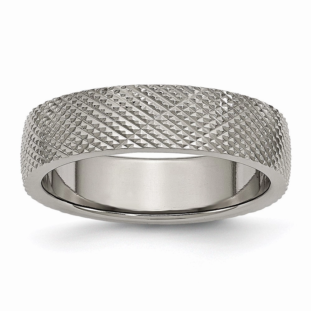 Titanium 6mm Textured Band | TB338