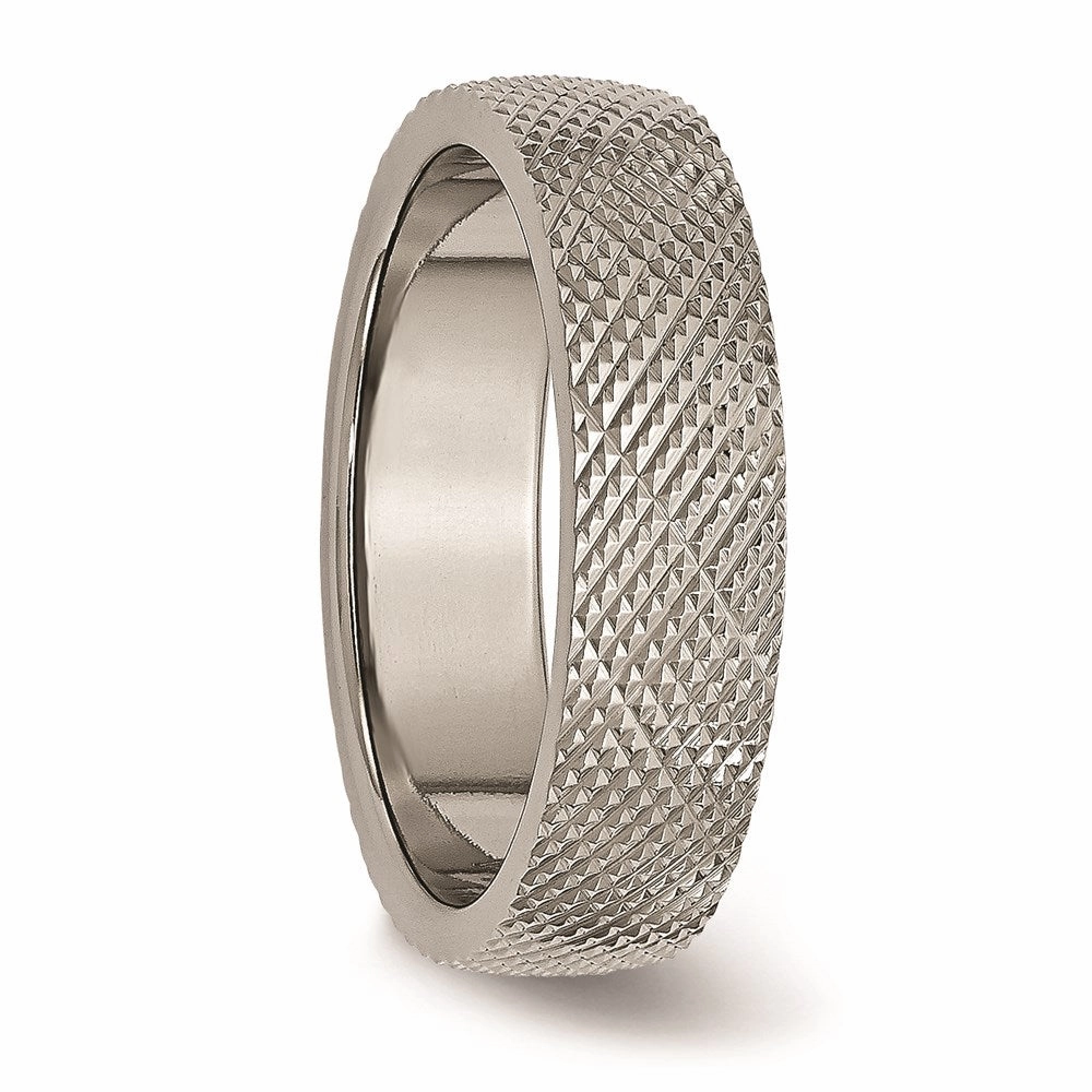 Titanium 6mm Textured Band | TB338