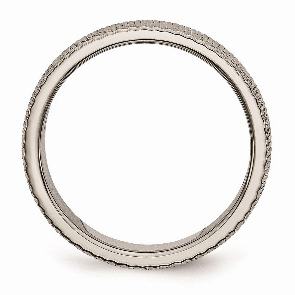 Titanium 6mm Textured Band | TB338
