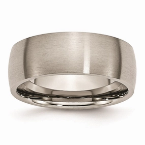 Titanium 8mm Brushed Band | TB26