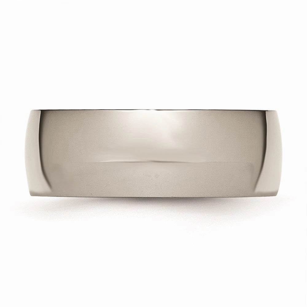 Titanium 8mm Polished Band | TB2