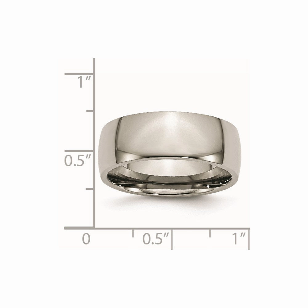 Titanium 8mm Polished Band | TB2