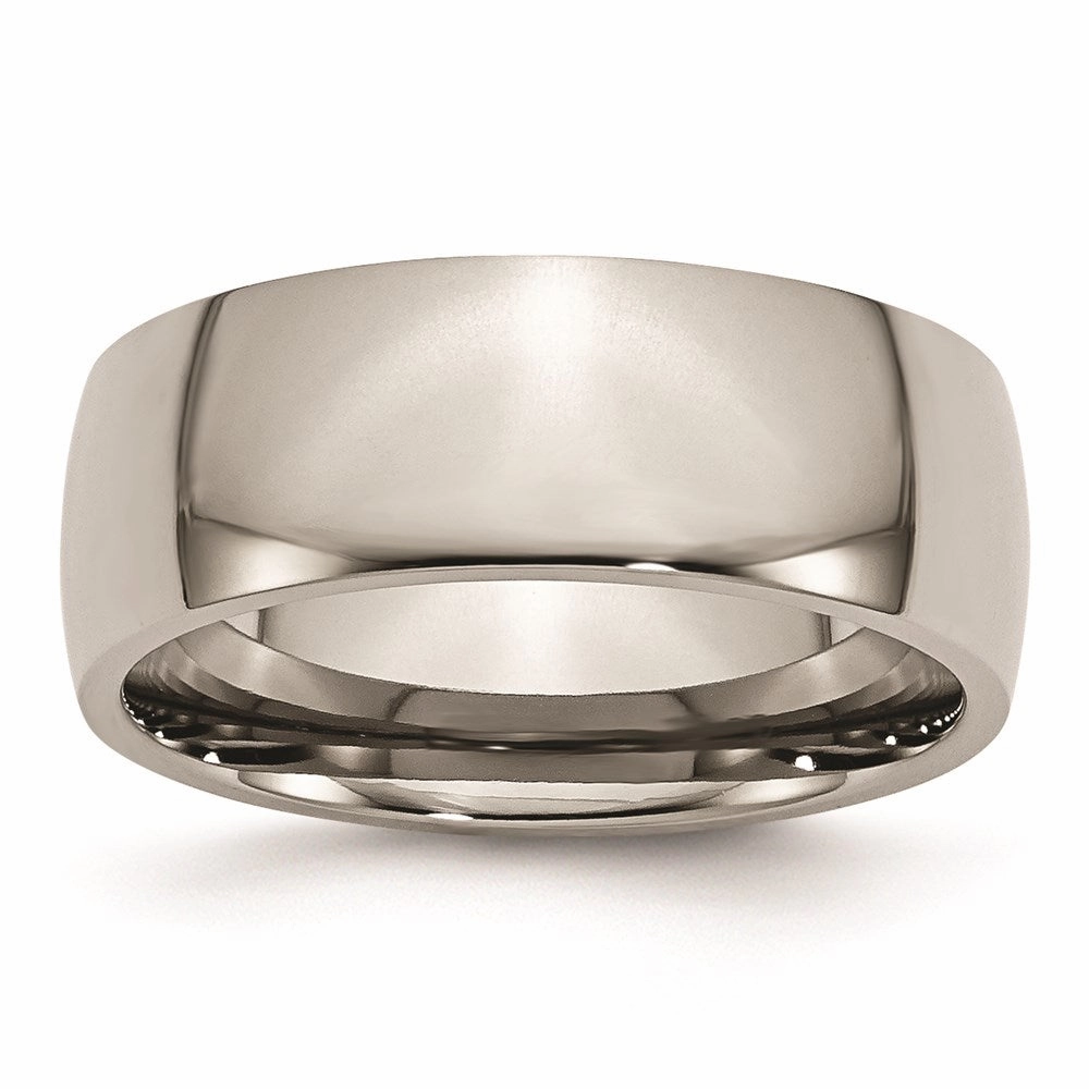 Titanium 8mm Polished Band | TB2