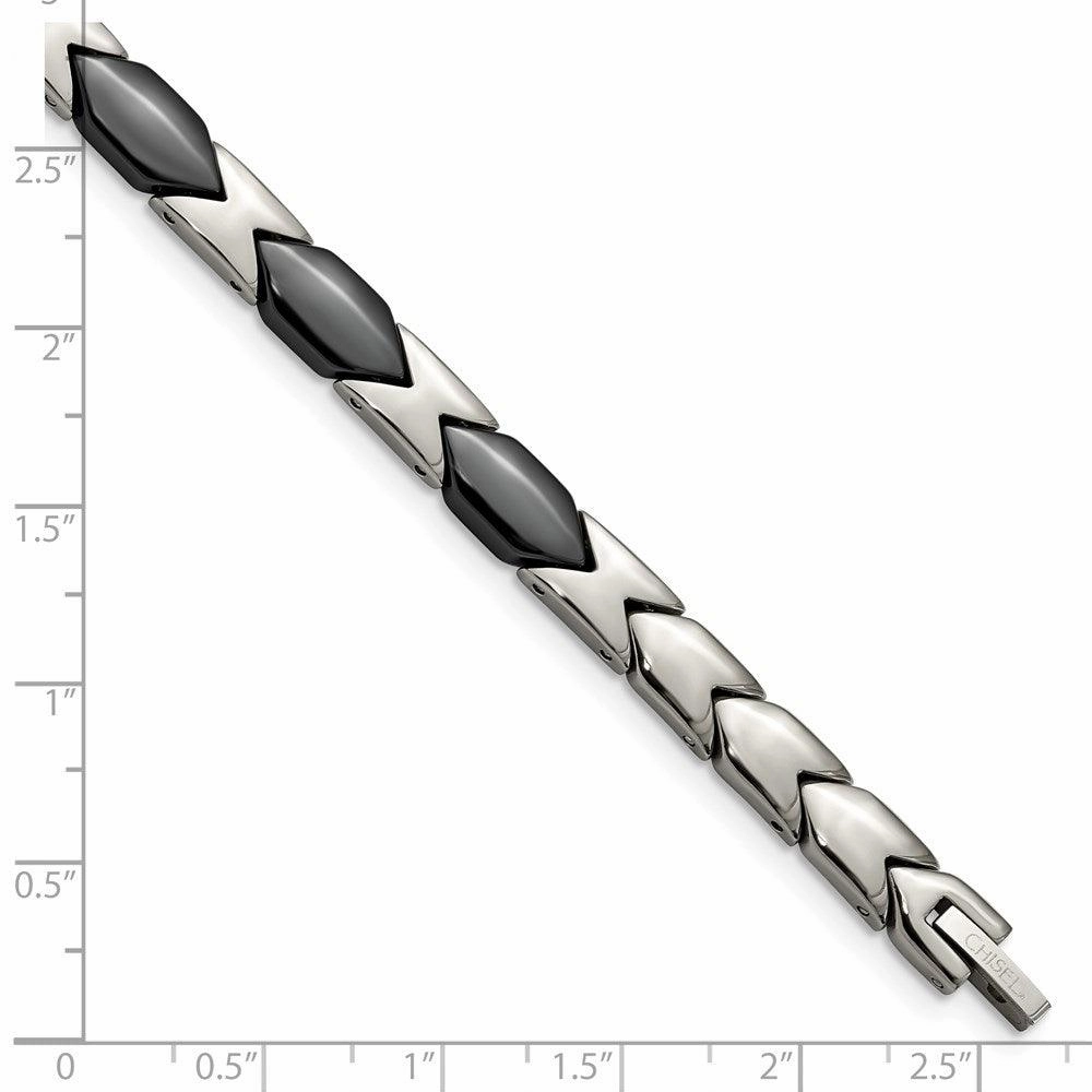 Titanium Black Ceramic 7.5in Bracelet