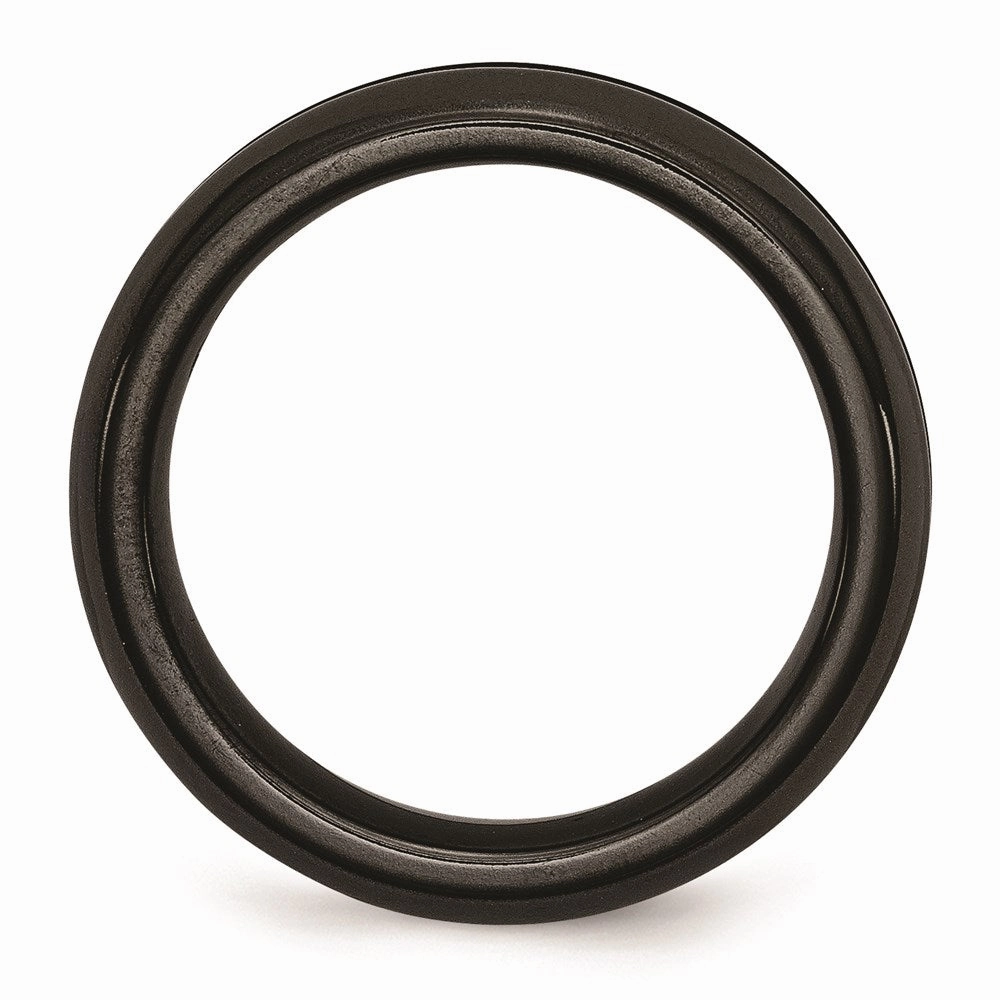 Titanium Black Multi-colored Anodized 6mm Polished Band | TB406