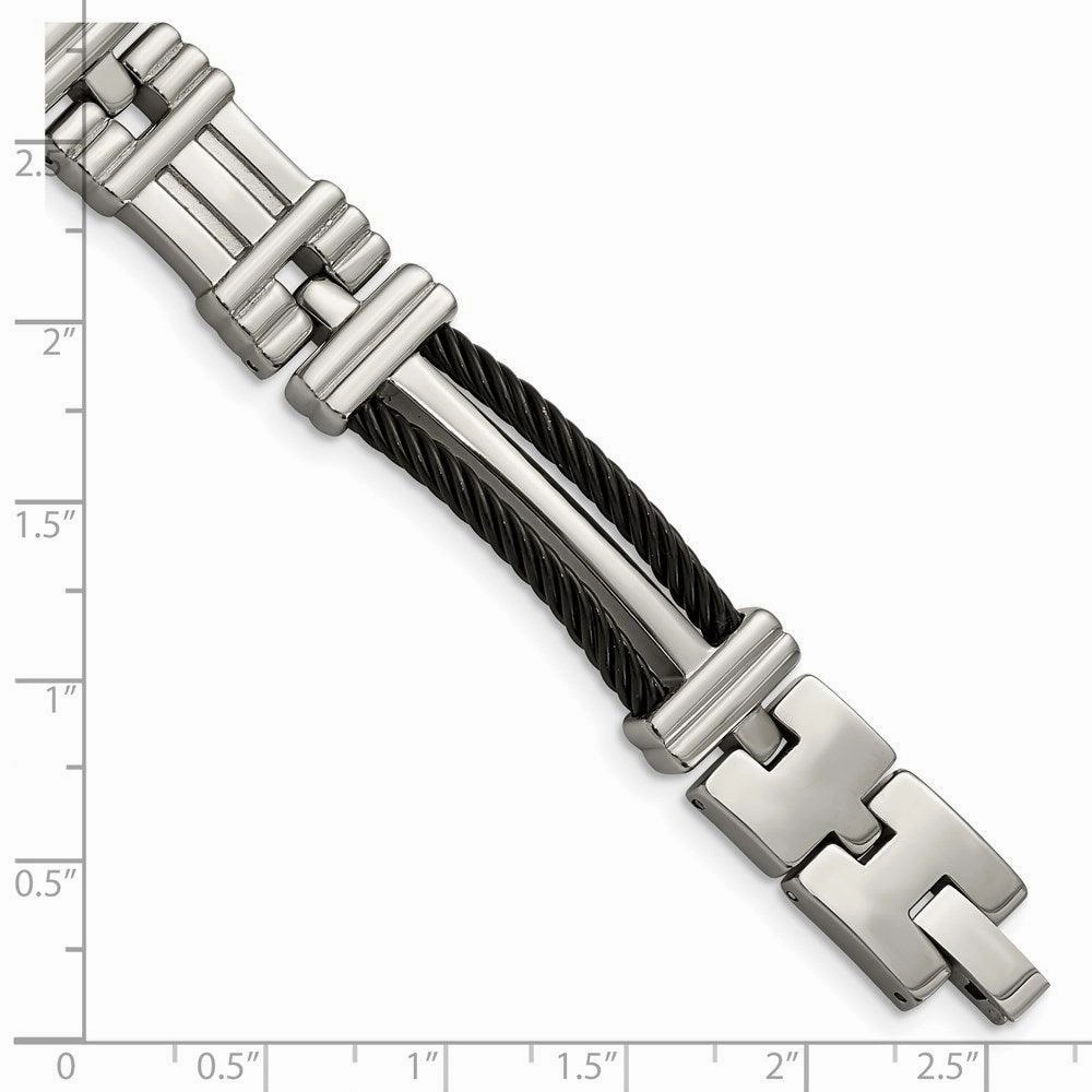 Titanium Black Plated 8.5in Bracelet