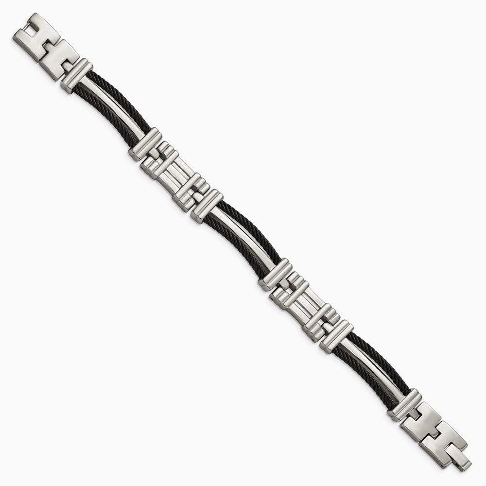 Titanium Black Plated 8.5in Bracelet