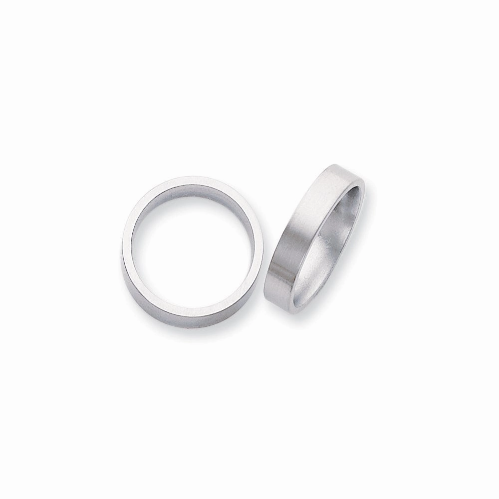 Titanium Flat 5mm Brushed Band | TB8