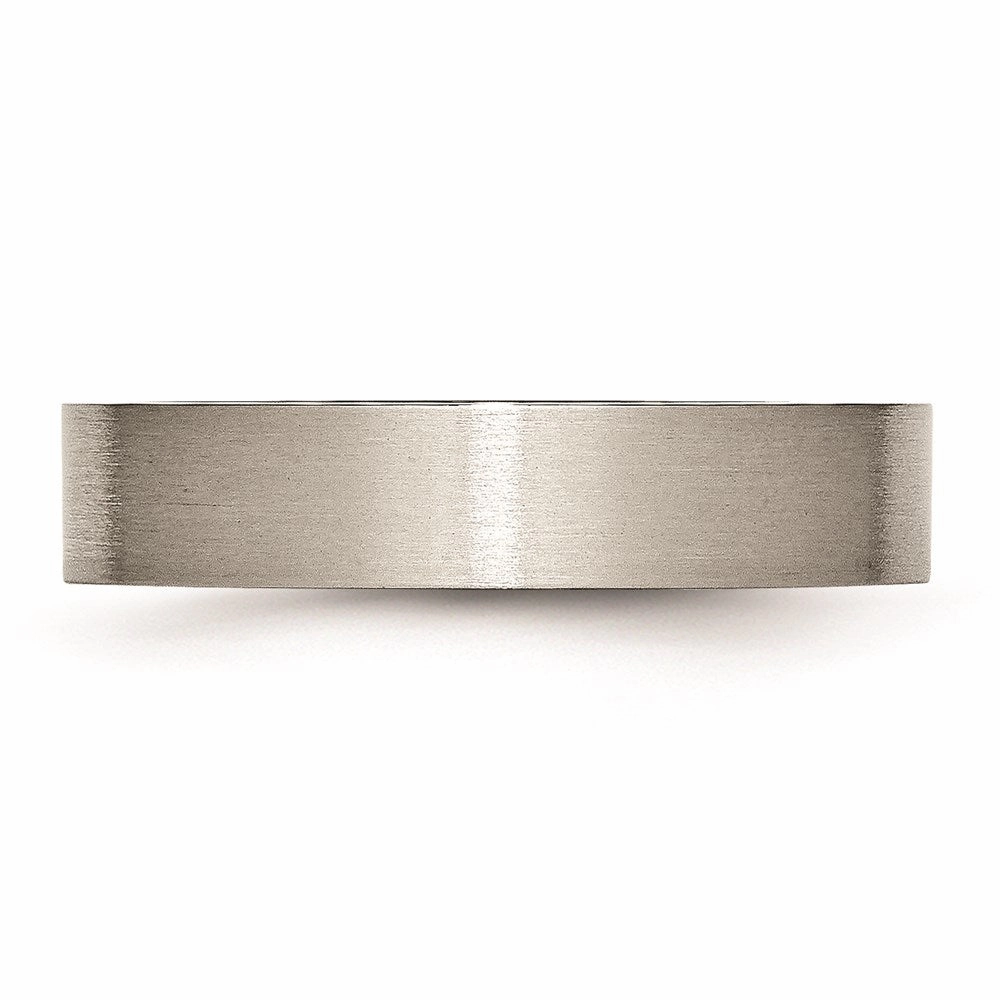 Titanium Flat 5mm Brushed Band | TB8