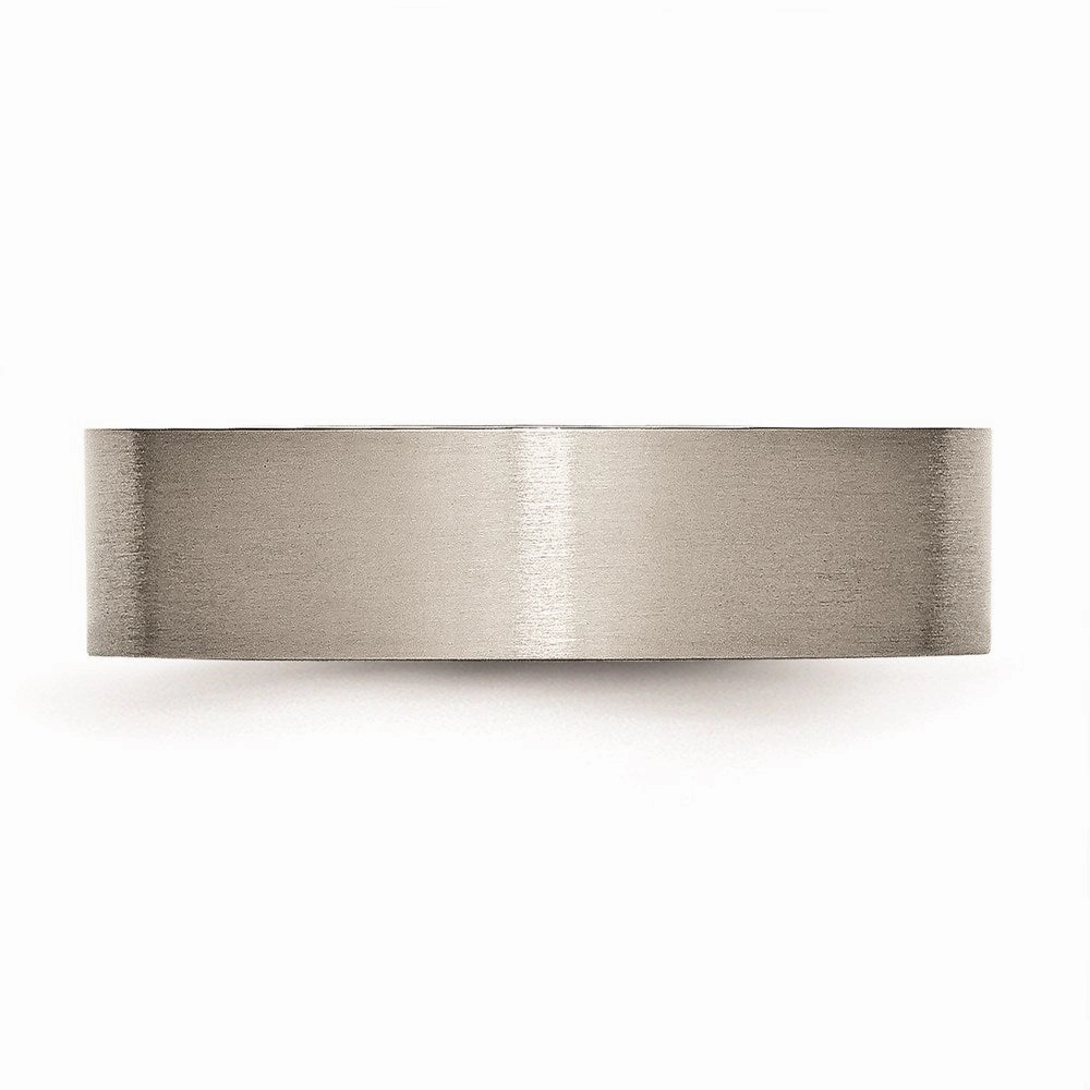 Titanium Flat 6mm Brushed Band | TB32