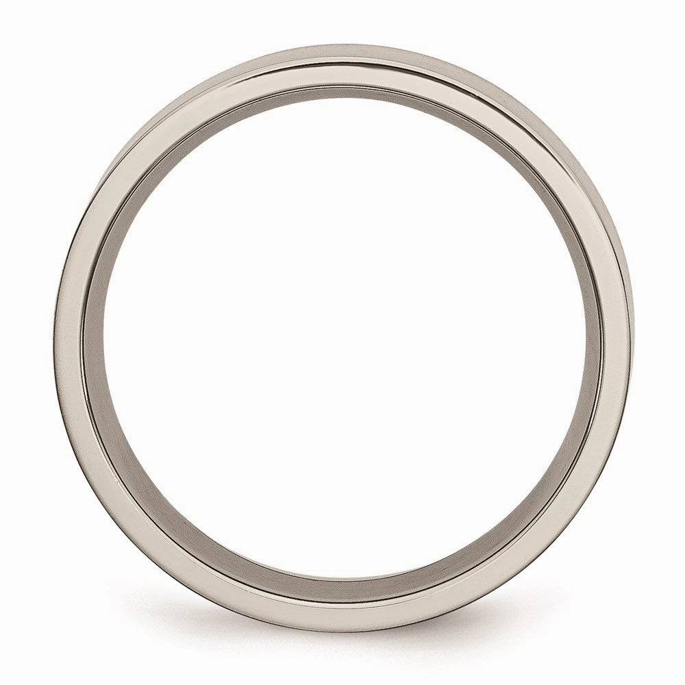 Titanium Flat 6mm Brushed Band | TB32