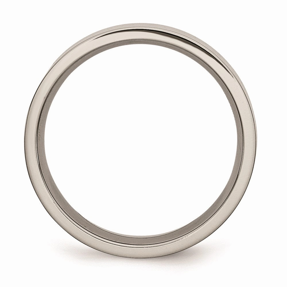 Titanium Flat 6mm Polished Band | TB31