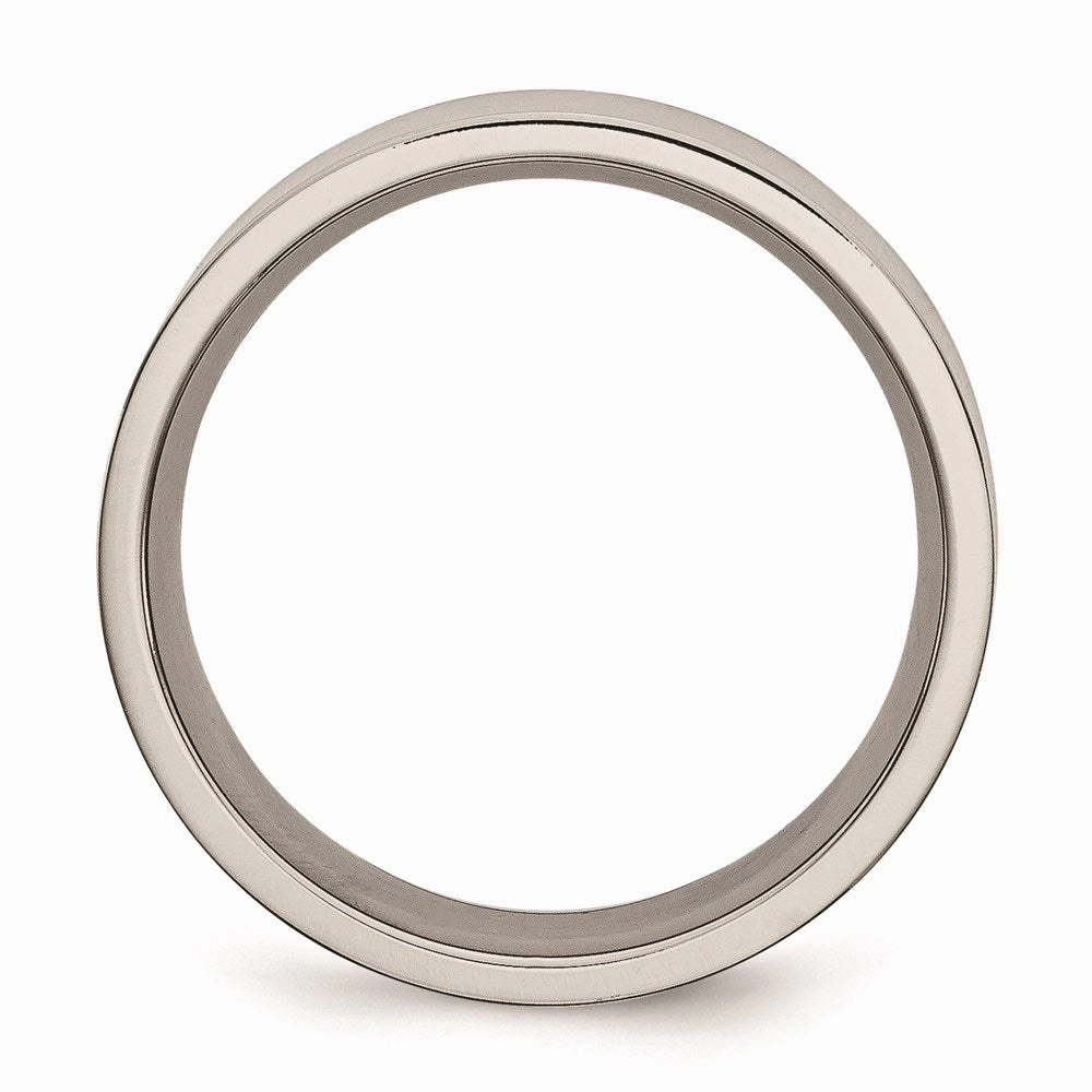 Titanium Flat 8mm Brushed Band | TB33