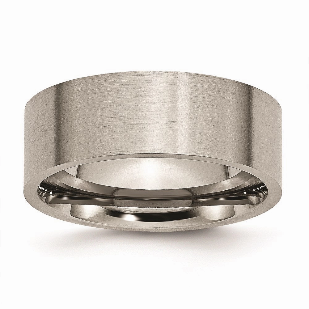 Titanium Flat 8mm Brushed Band | TB33