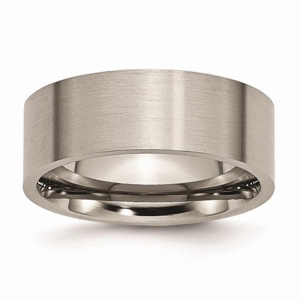 Titanium Flat 8mm Brushed Band | TB33