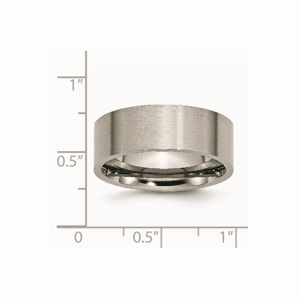Titanium Flat 8mm Brushed Band | TB33