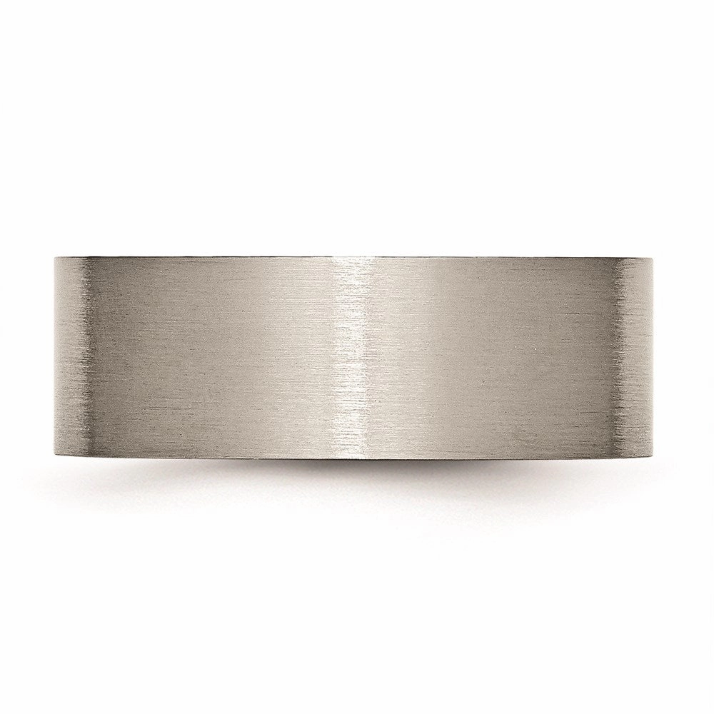 Titanium Flat 8mm Brushed Band | TB33