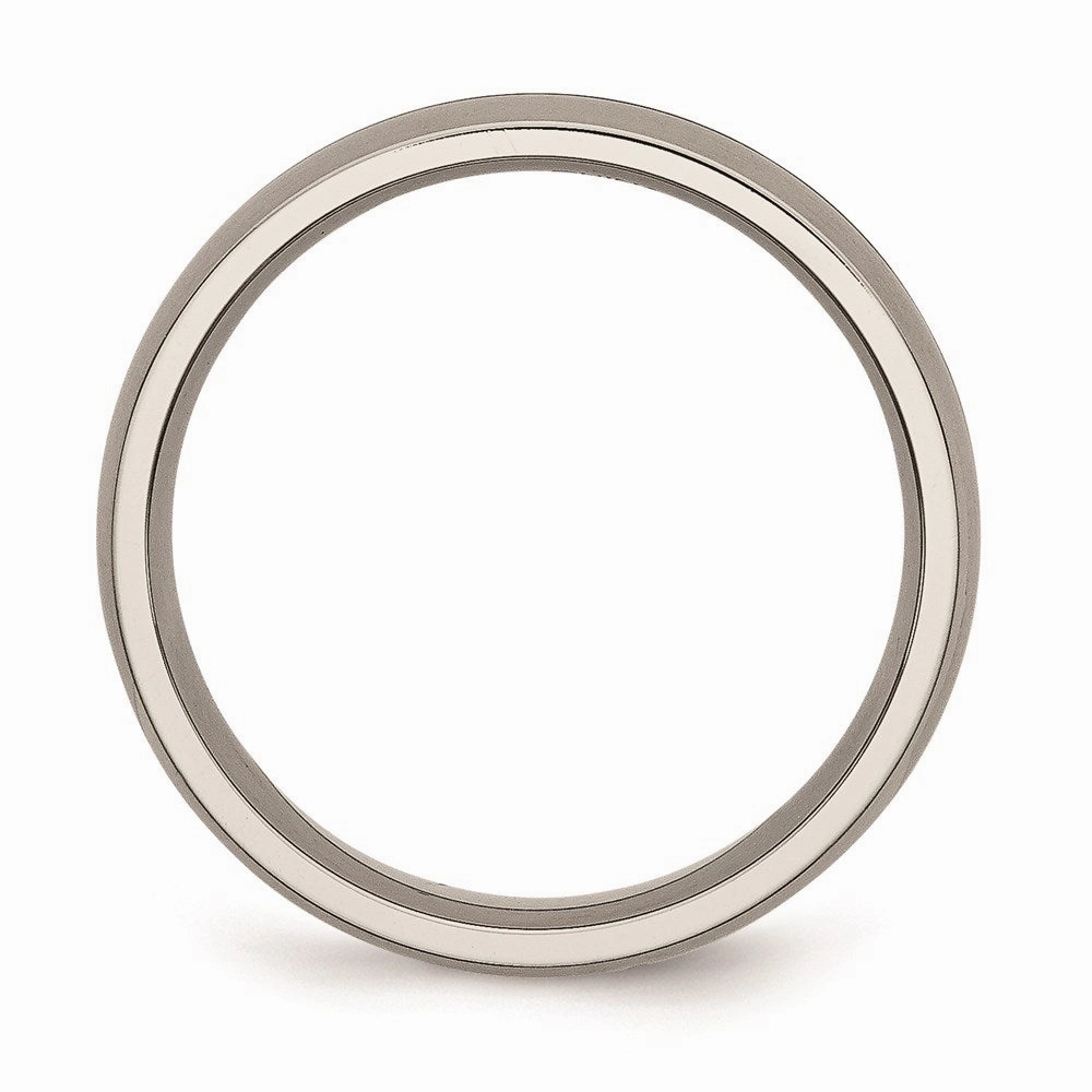 Titanium Grooved 6mm Satin Band | TB164