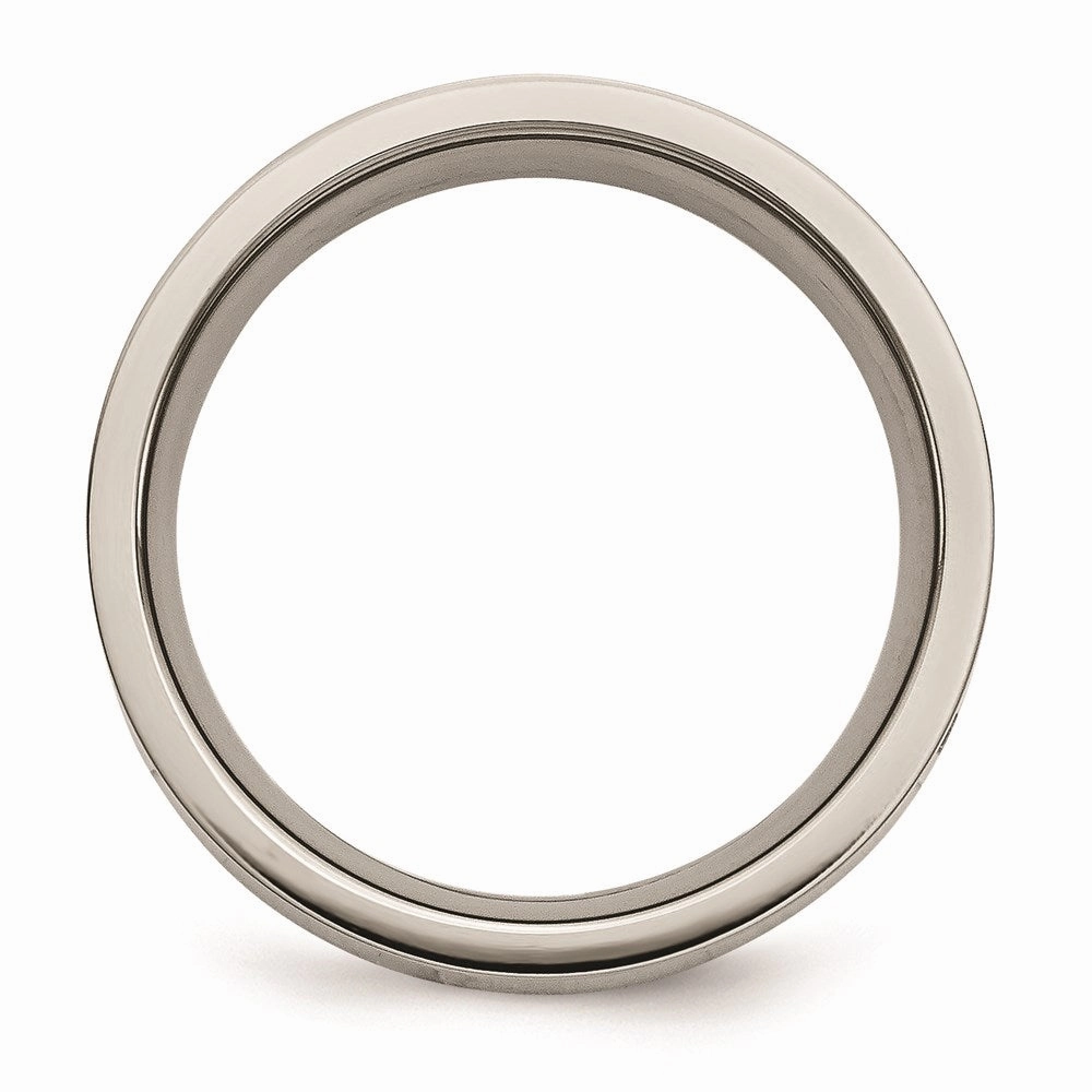 Titanium Polished 1/2 ct tw. Diamond 6mm Band | TB441A
