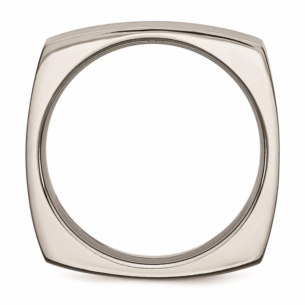Titanium Square 6mm Satin Band | TB117