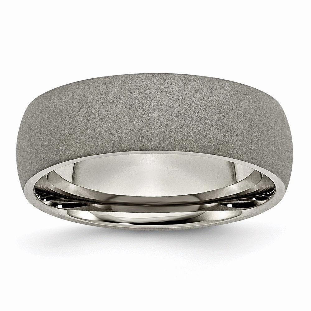 Titanium Stone Finish 7mm Band | TB110
