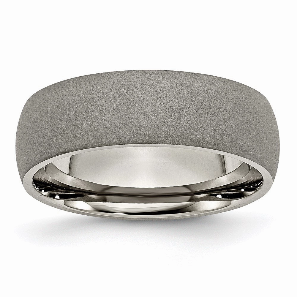 Titanium Stone Finish 7mm Band | TB110