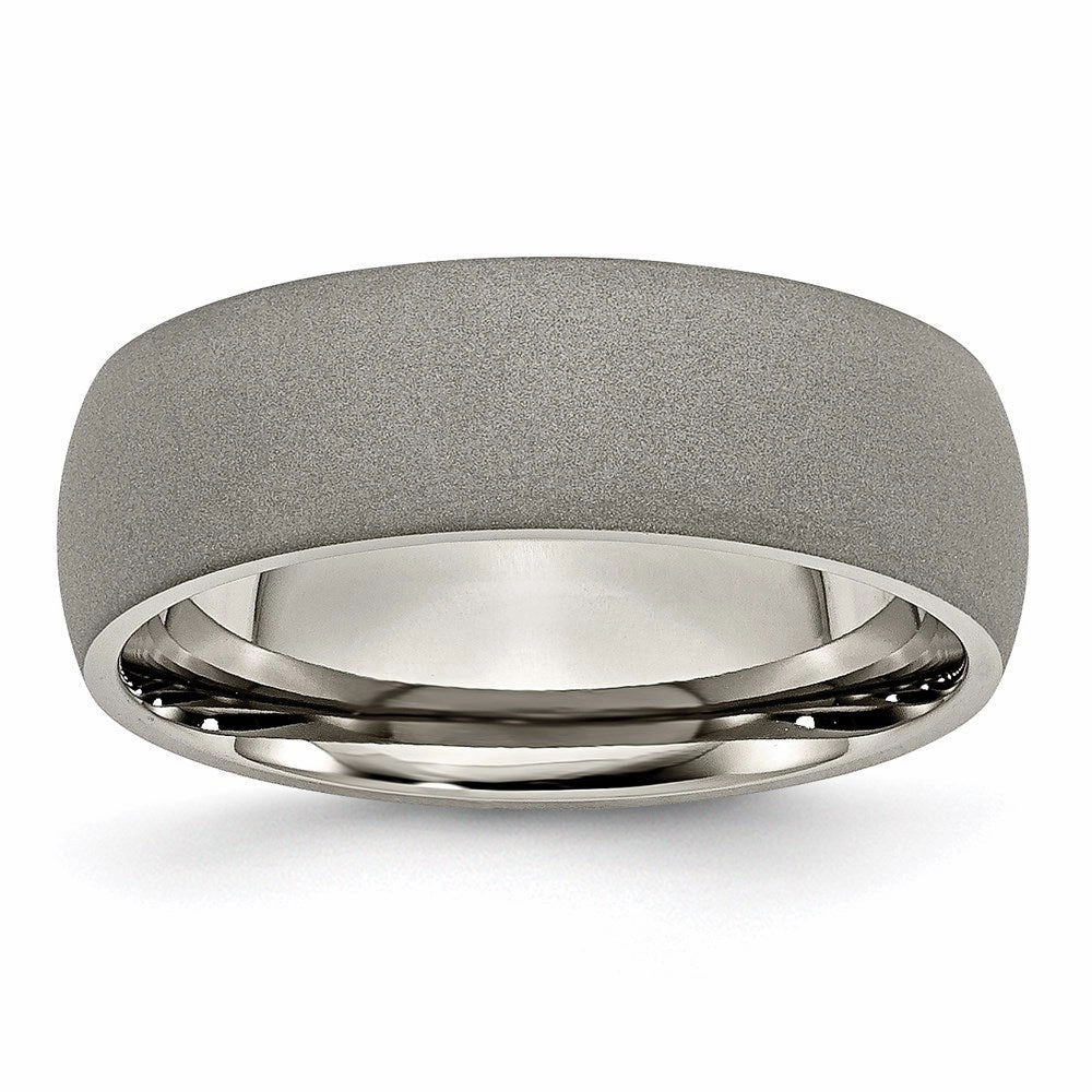 Titanium Stone Finish 7mm Band | TB110