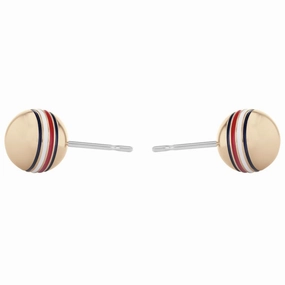 Tommy Hilfiger Gold Plated Orb Ladies Earrings 2780519