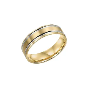 Two-Tone 6mm Comfort Fit Band