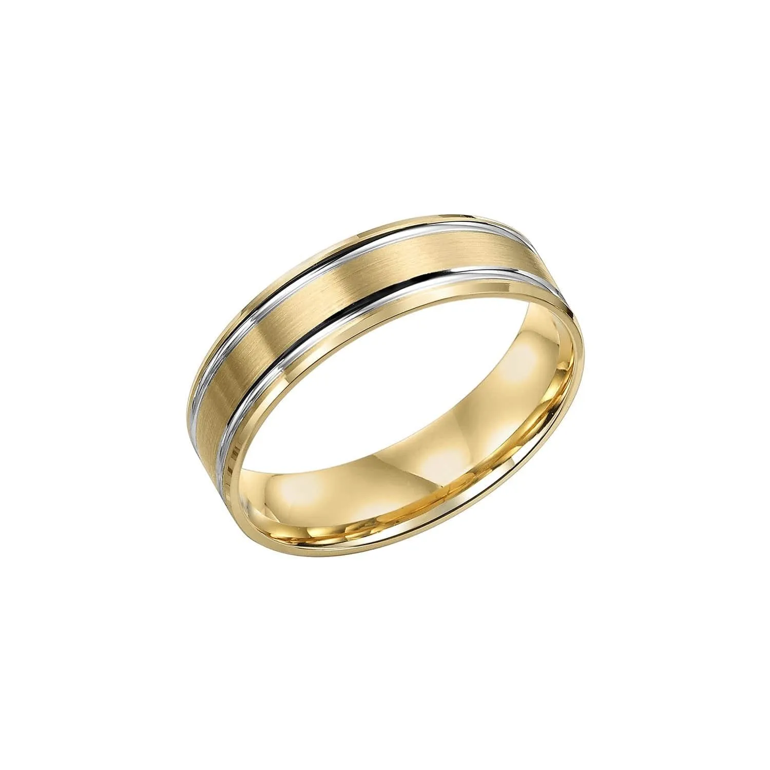 Two-Tone 6mm Comfort Fit Band