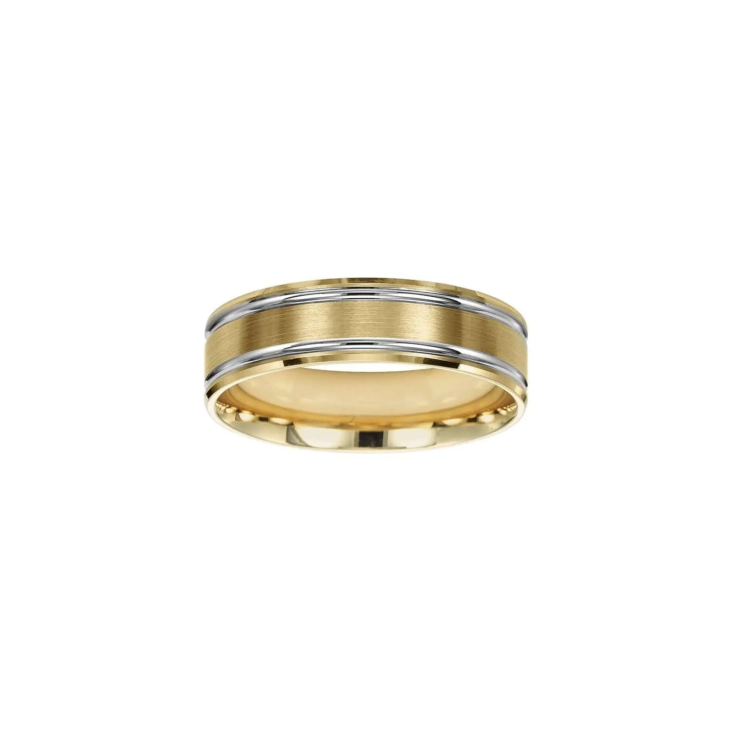 Two-Tone 6mm Comfort Fit Band