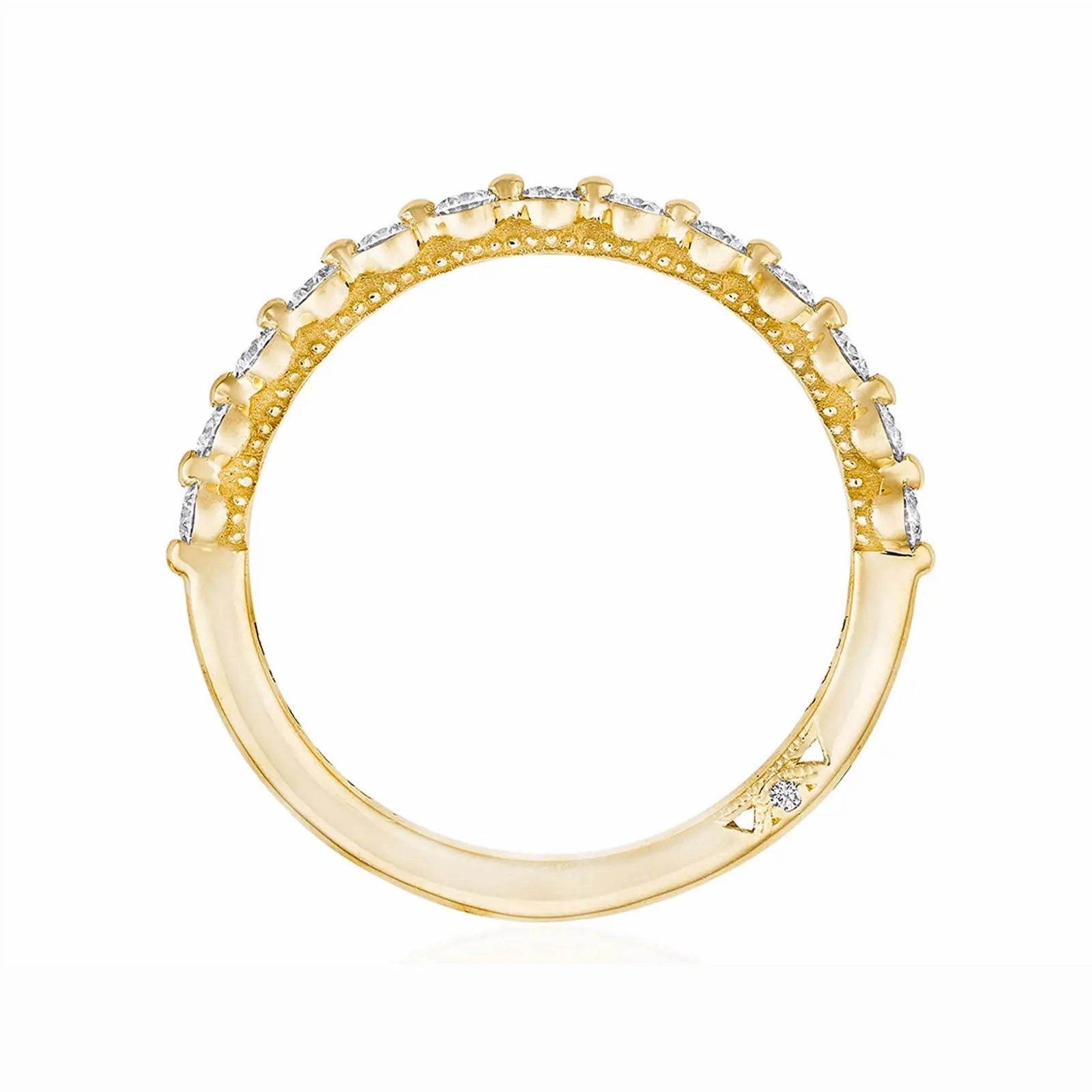 Two Prong Diamond Halfway Band