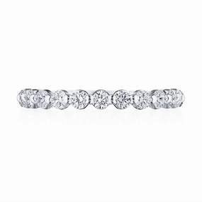 Two Prong Diamond Halfway Band