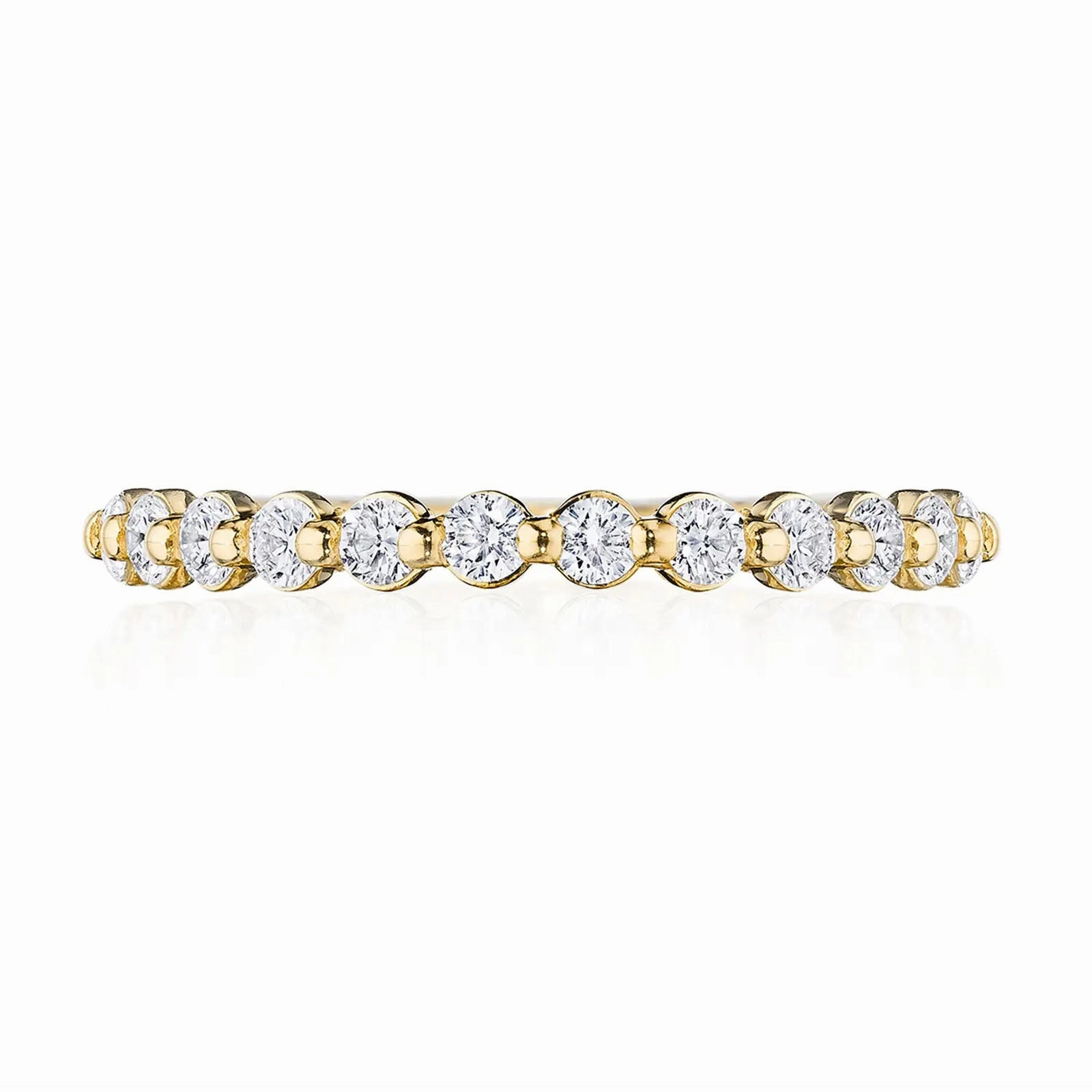 Two Prong Diamond Halfway Band