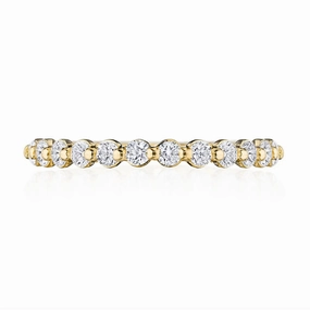 Two Prong Diamond Halfway Band