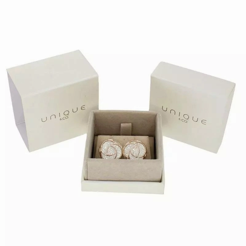 Unique & Co Sterling Silver Cubic Zirconia Stud Earrings ME-665