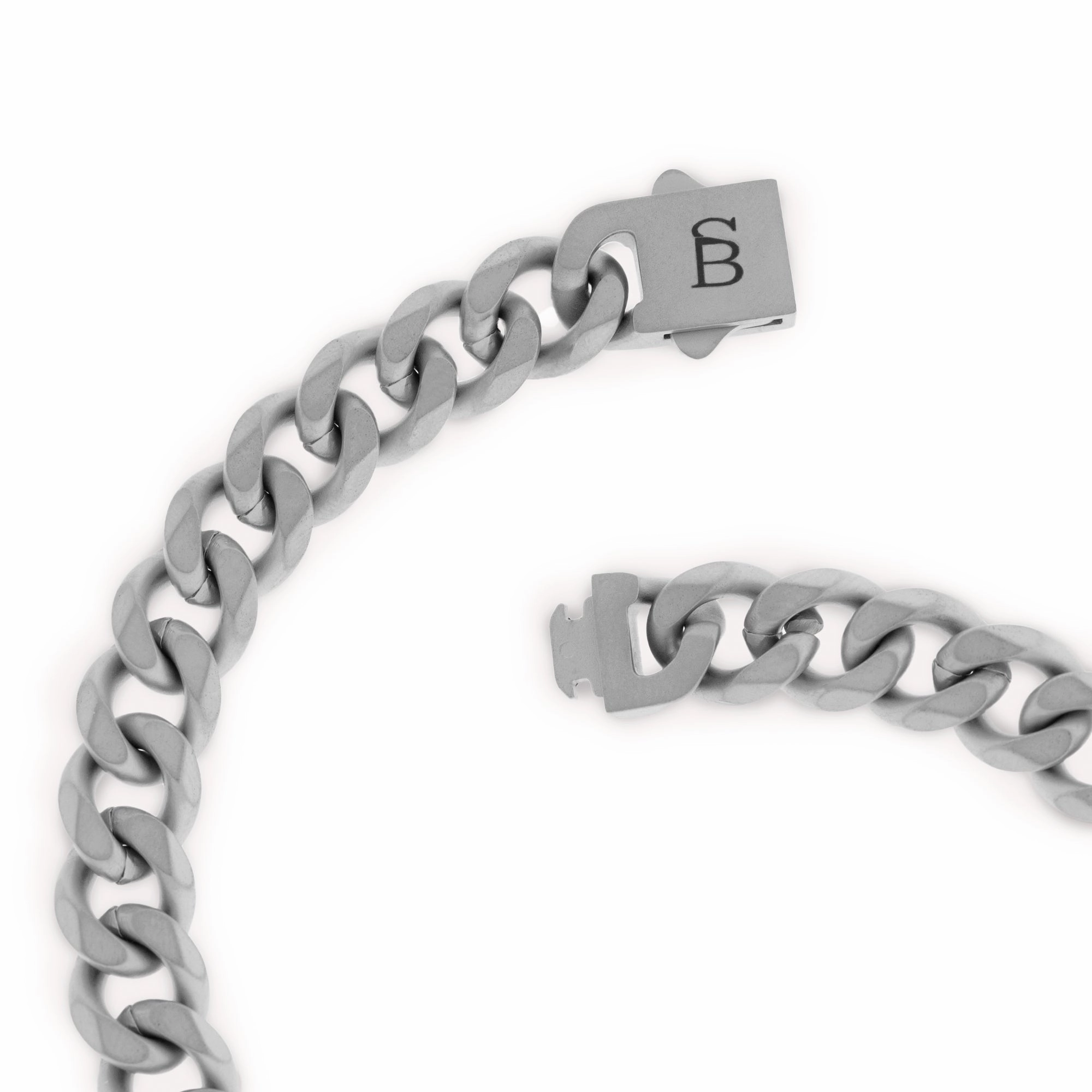 Valence Vic 8mm Chain Bracelet Silver SSTBVV/002M