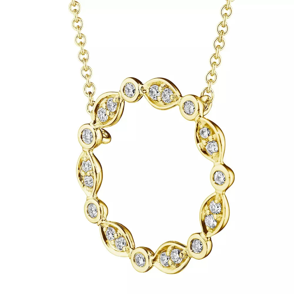 Verragio 18k Diamond "Nobility" Circle Pendant