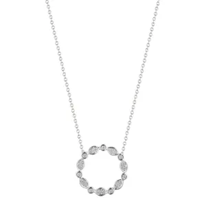 Verragio 18k Diamond "Nobility" Circle Pendant