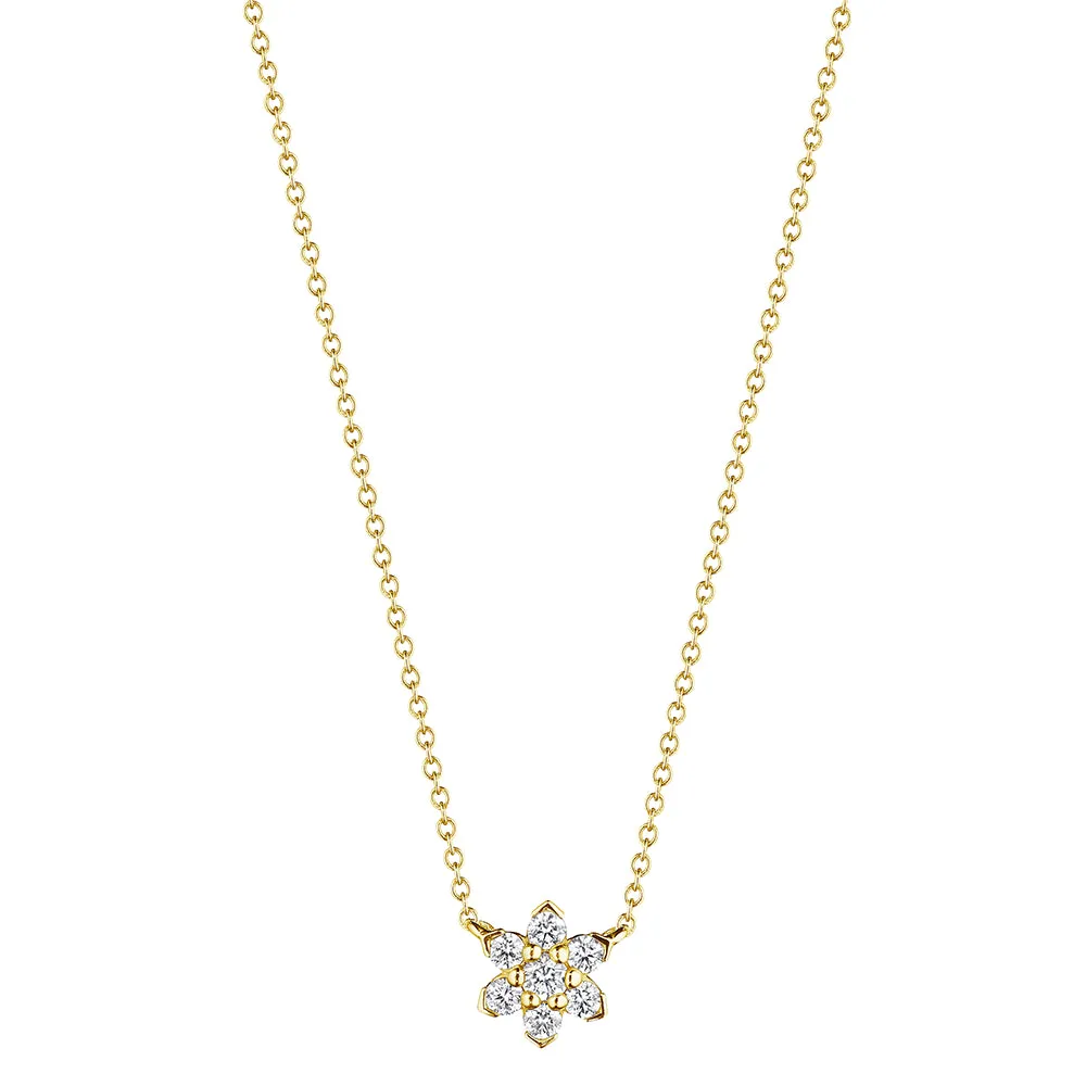 Verragio 18k Gold Mini Star Diamond Pendant Necklace