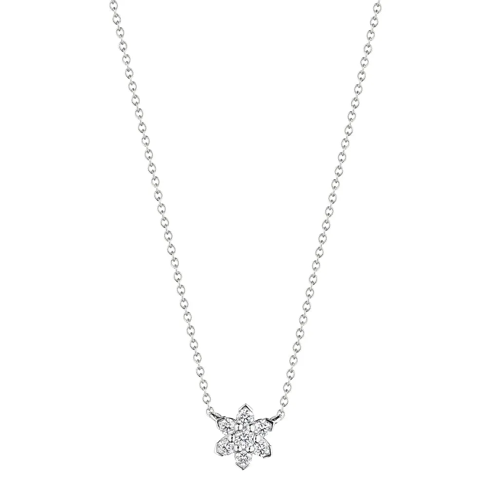 Verragio 18k Gold Mini Star Diamond Pendant Necklace