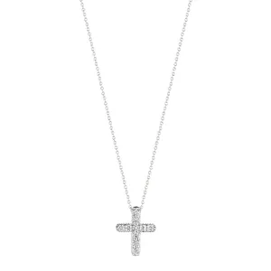 Verragio 18k Medium Diamond Cross Pendant