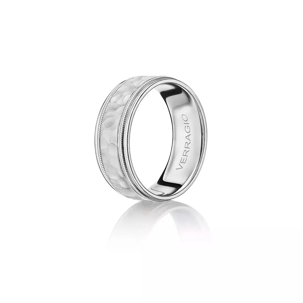 Verragio Men's 14k 8mm Hammered Wedding Band