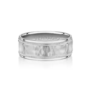 Verragio Men's 14k 8mm Hammered Wedding Band