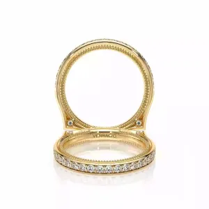 Verragio Vanguard 14k Diamond Wedding Band with Euroshank
