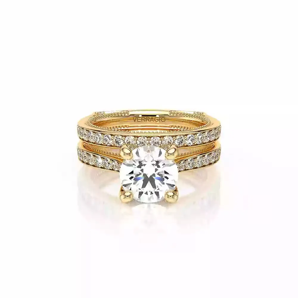Verragio Vanguard 14k Diamond Wedding Band with Euroshank