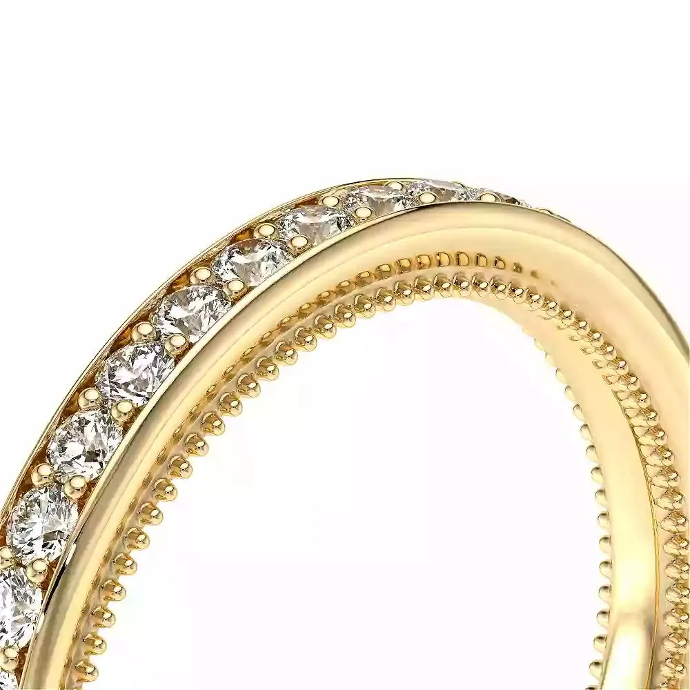 Verragio Vanguard 14k Diamond Wedding Band with Euroshank