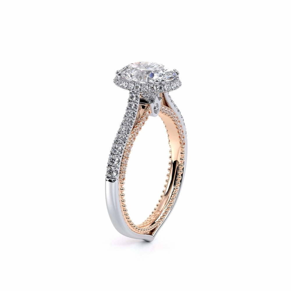 Verragio Couture 18k Two-Tone Halo Engagement Ring